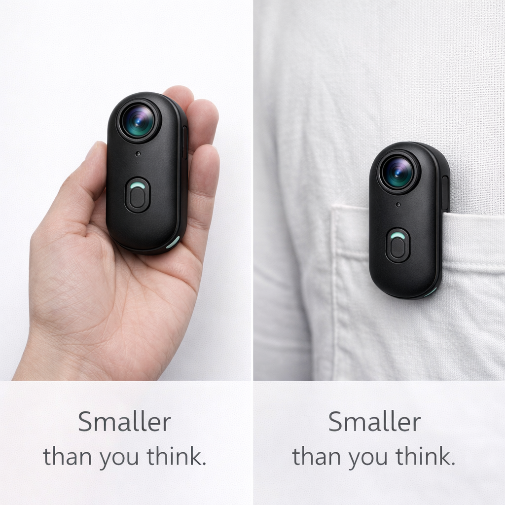 Snaply™ Wearable Clip Camera